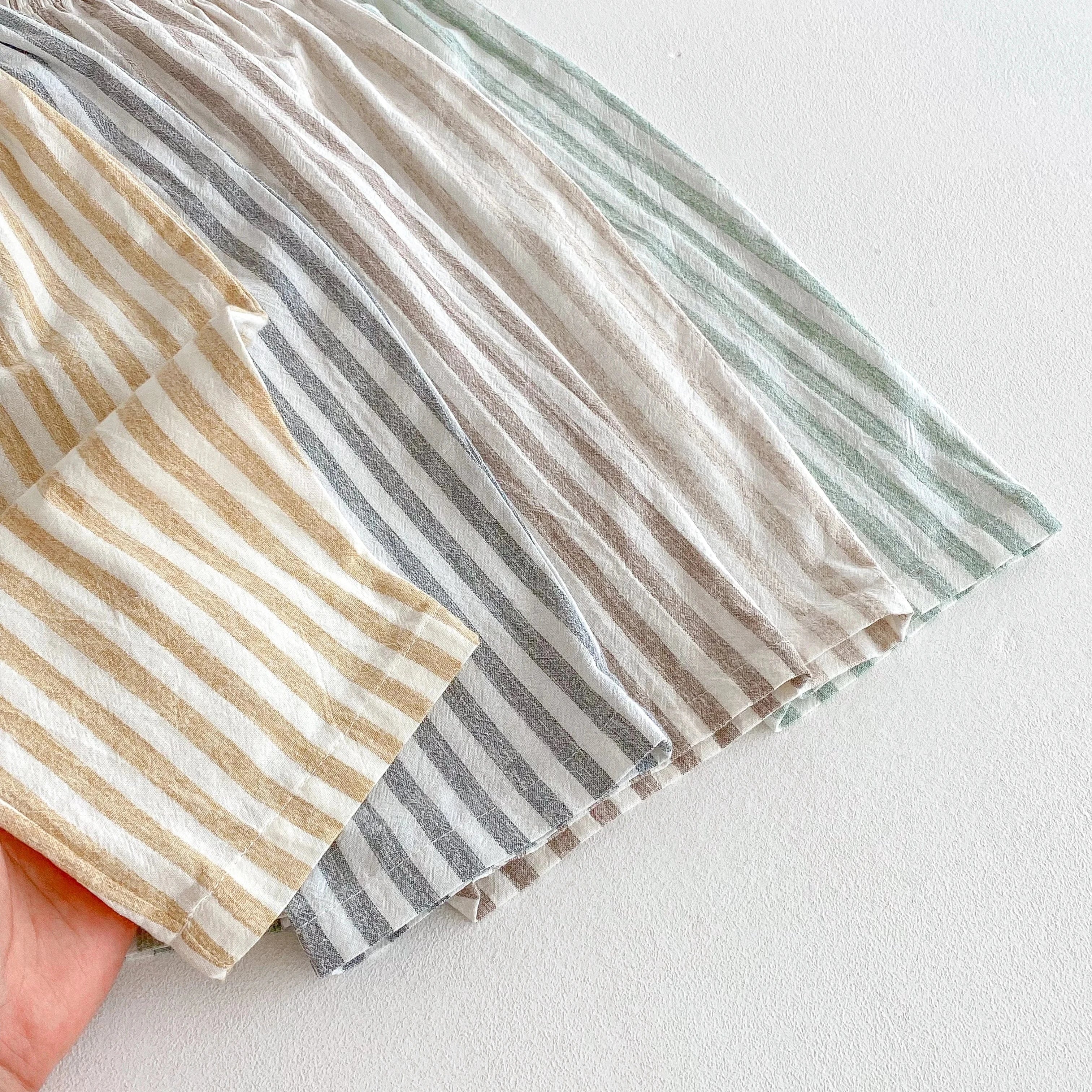 Vintage Striped Linen Cotton Pants - Image 5