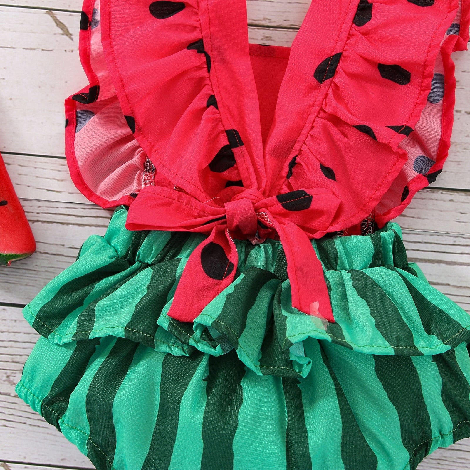 Watermelon Print Baby Romper - Image 4