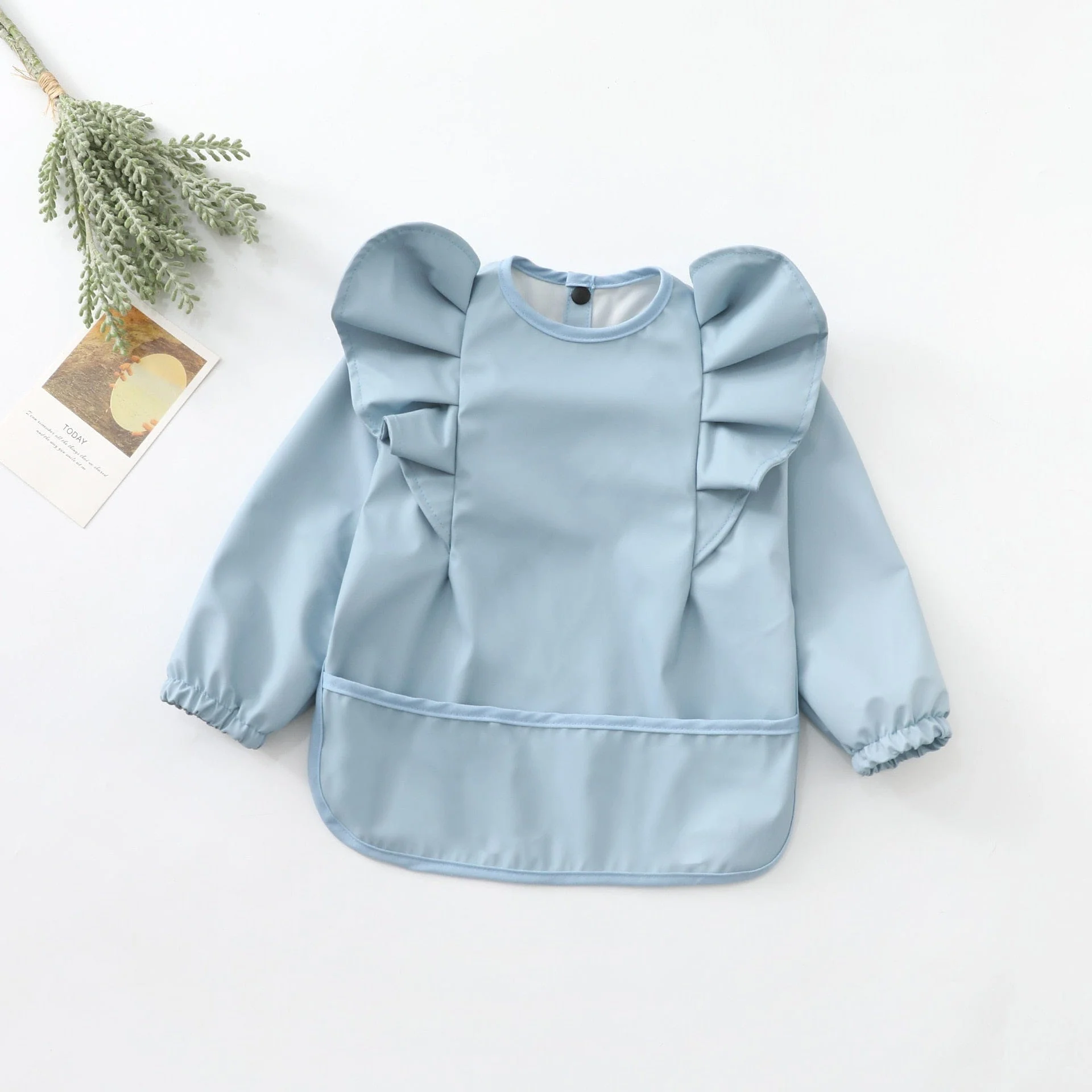 Waterproof Baby Feeding Bib with Pocket - Image 15
