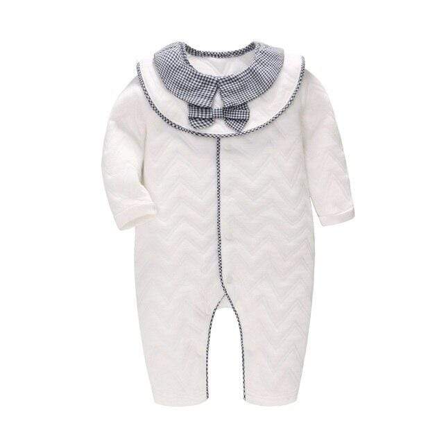 White Check Baby jumpsuit - Image 3