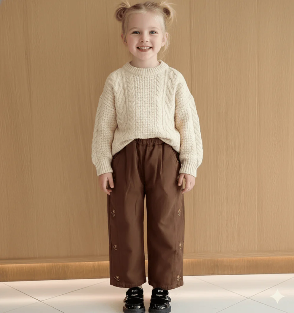 Willow Creek Embroidered Cotton Trousers - Image 3