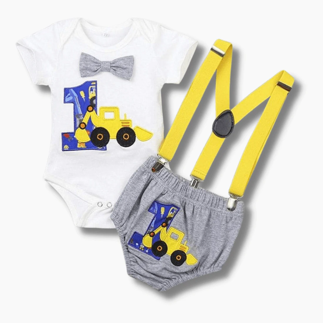Yellow Truck Romper Set