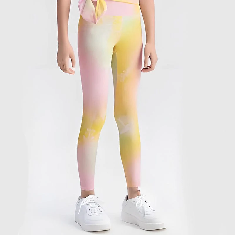 Girls Summer Cooling Yoga Leggings - Image 2